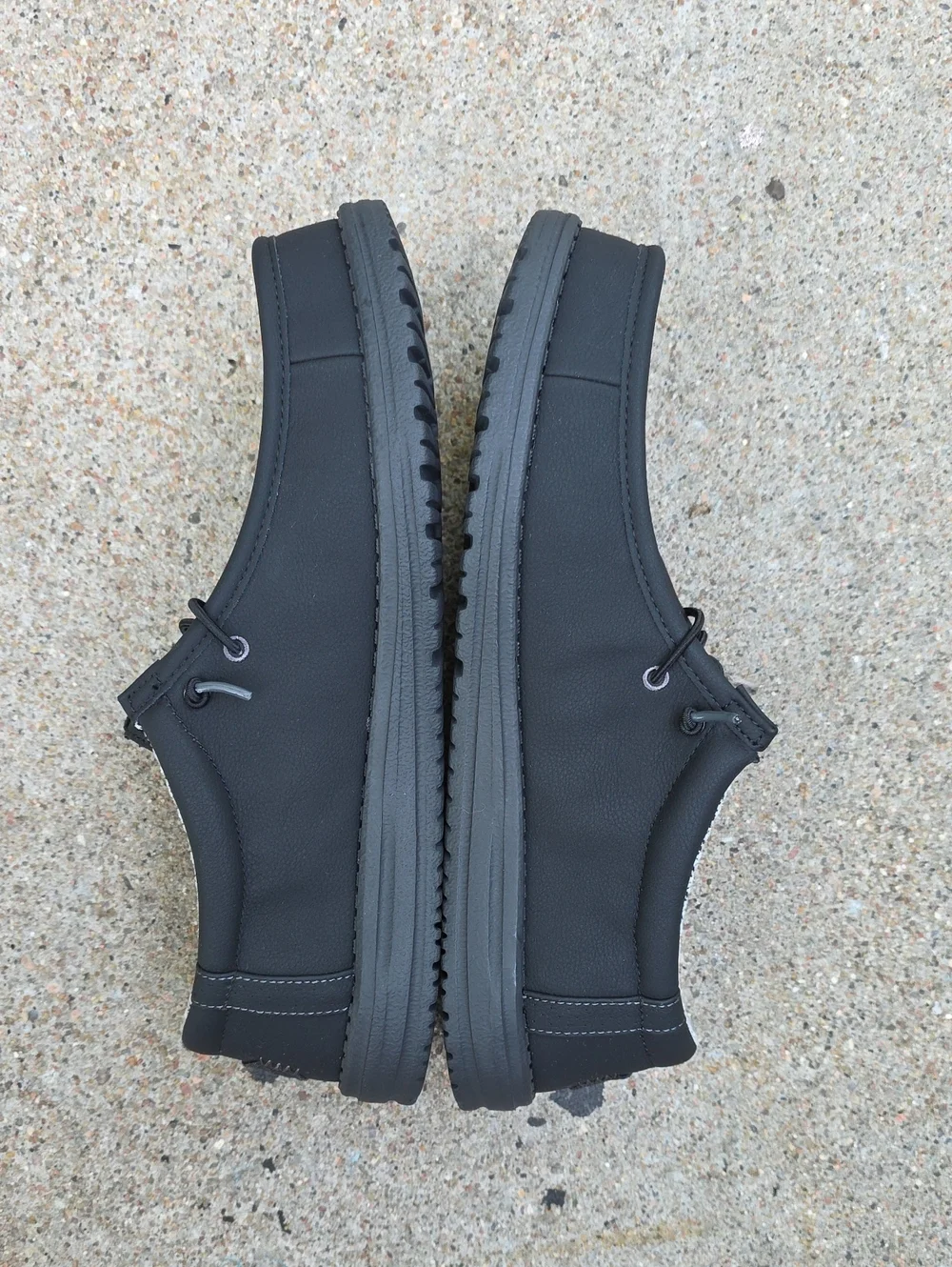 Hey Dude Wally Classic Black Charcoal Casual Slip-On Size 13